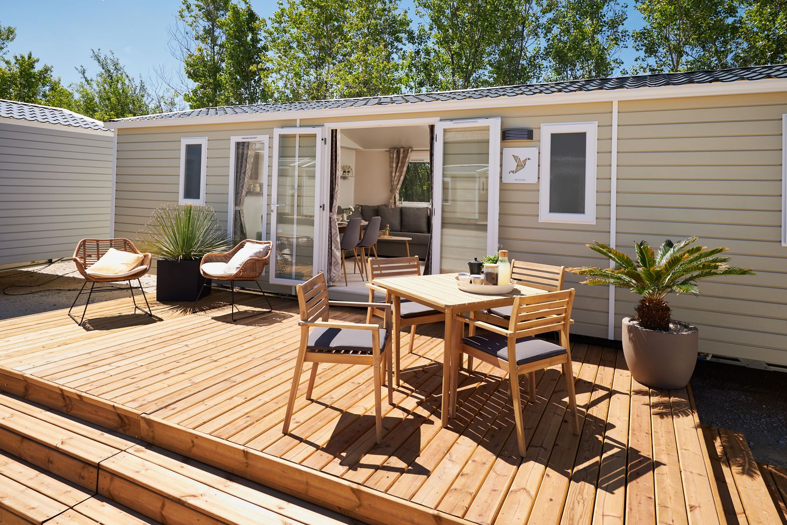 residences trigano terrasse pour mobil-home