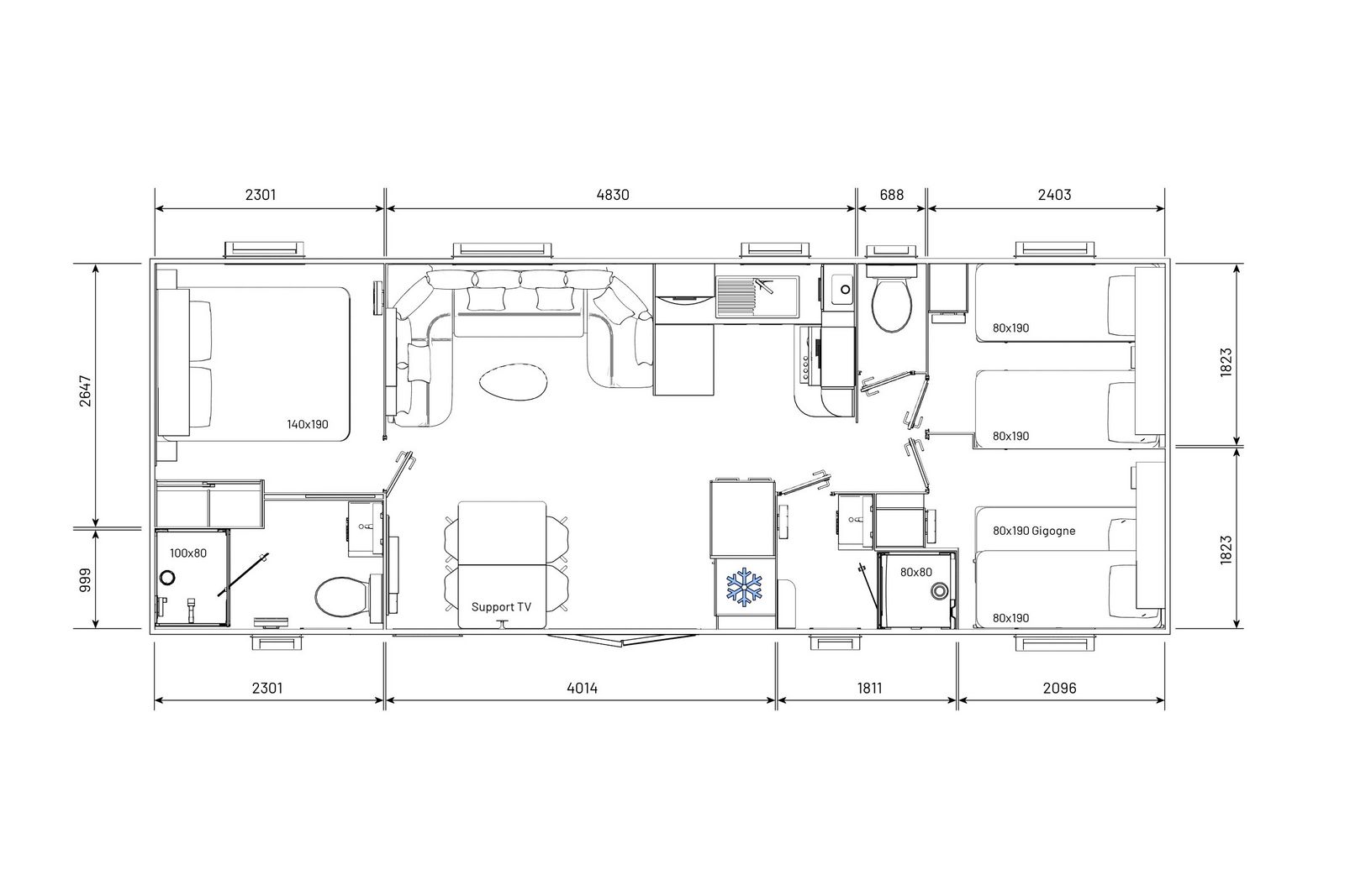 résidences trigano-passion-3chambres-2sdb-plan2D