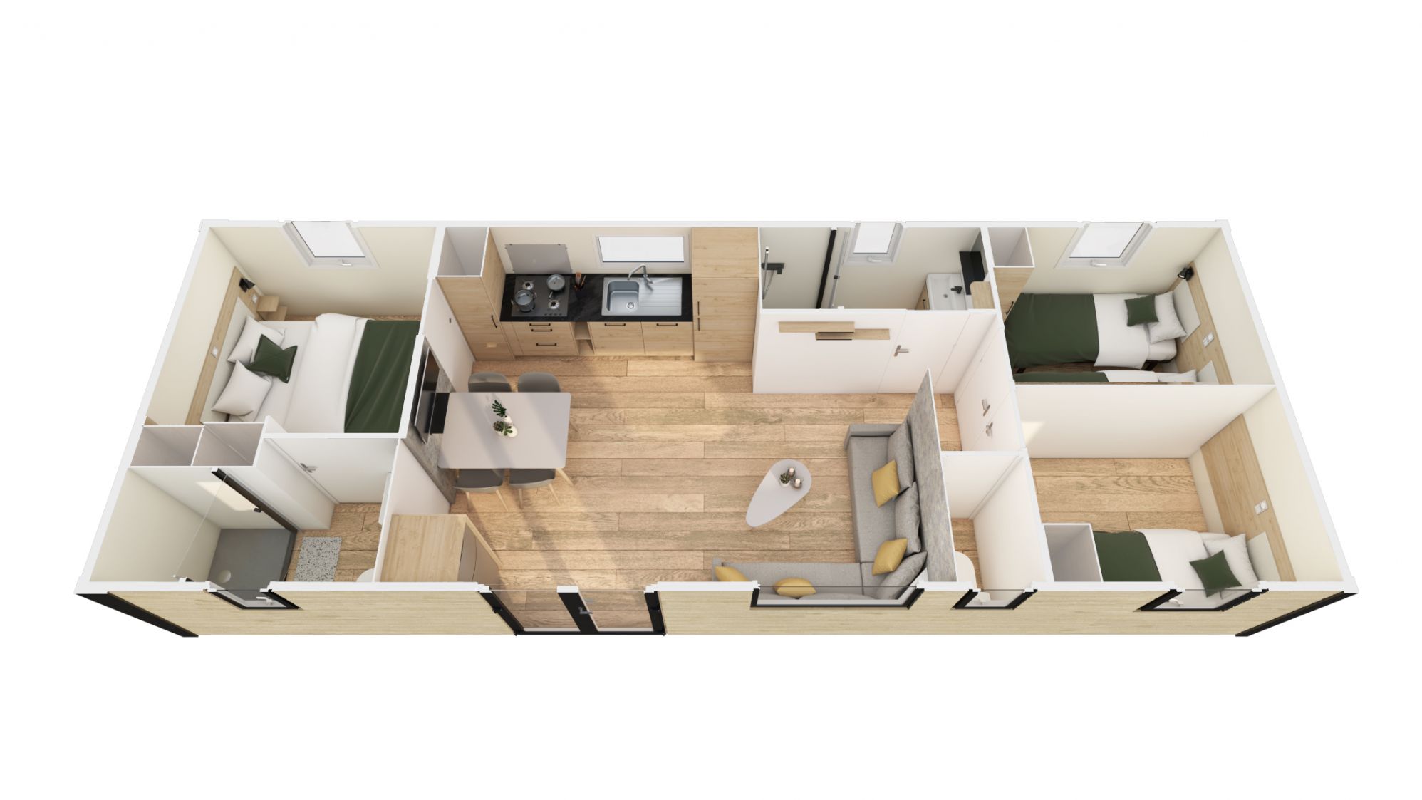 residences trigano-inspiration-3chambres-2sdb-plan-3D residences trigano-inspiration-3chambres-2sdb-plan-3D